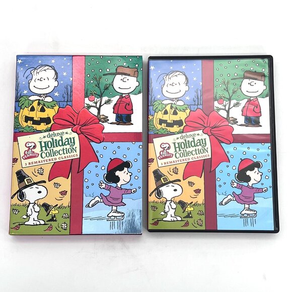 Peanuts Deluxe Holiday Collection Remastered Classics 3-DVD Set Christmas Snoopy - Picture 8 of 14